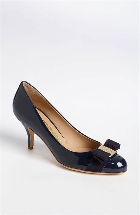 ferragamo flower heel|ferragamo carla pumps heel height.